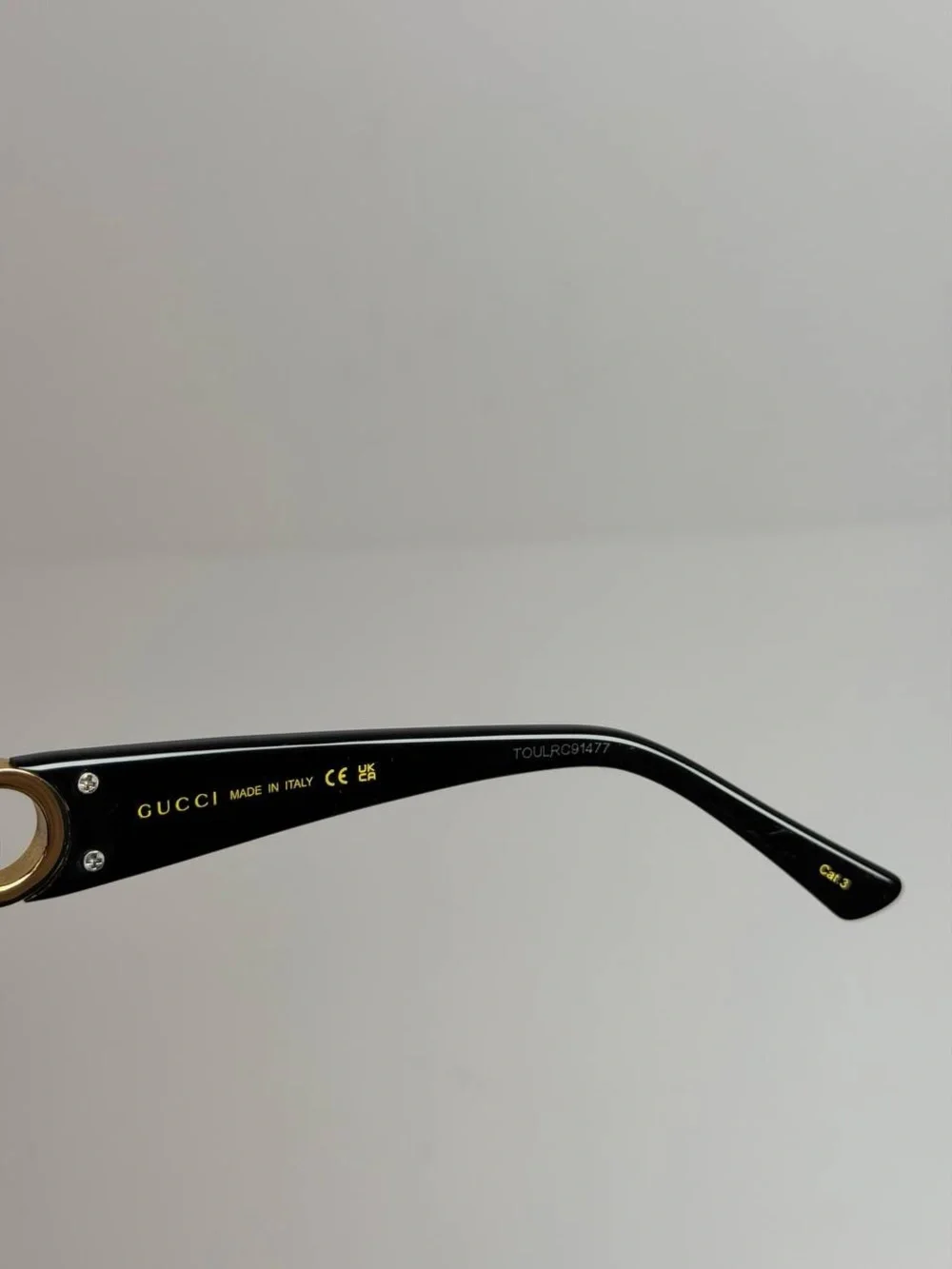 Gucci GG1692S Interlocking GG Logo Black Sunglasses